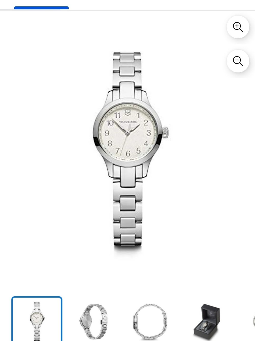 Victorinox Alliance Ladies Stainless Steel Watch - Silver White Dial